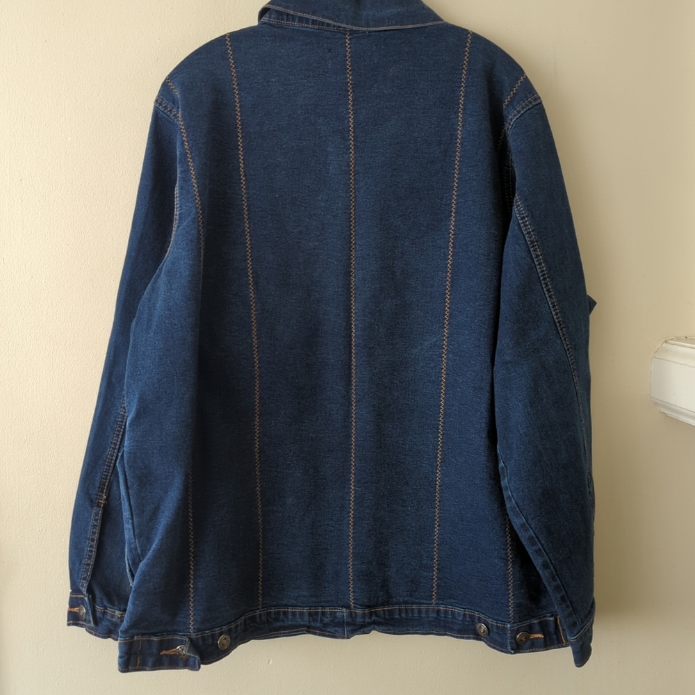 Vintage Baby Phat Women's Blue Denim Embroidered Logo Y2K/90s Jacket 23/24 - Picture 9 of 9